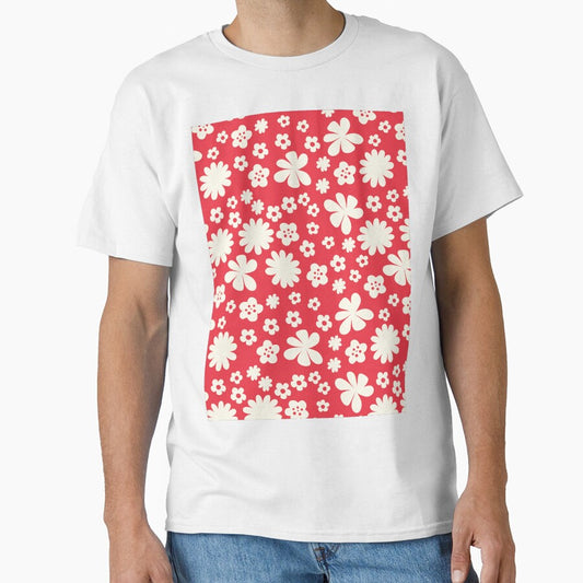 RED FLOWER POWER MODERN BOHO AESTHETICS by blomastudios