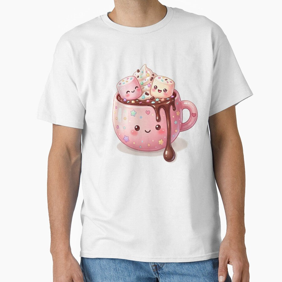 Cute Kawaii Hot Chocolate Mug with Marshmallows by ChipchaOddities