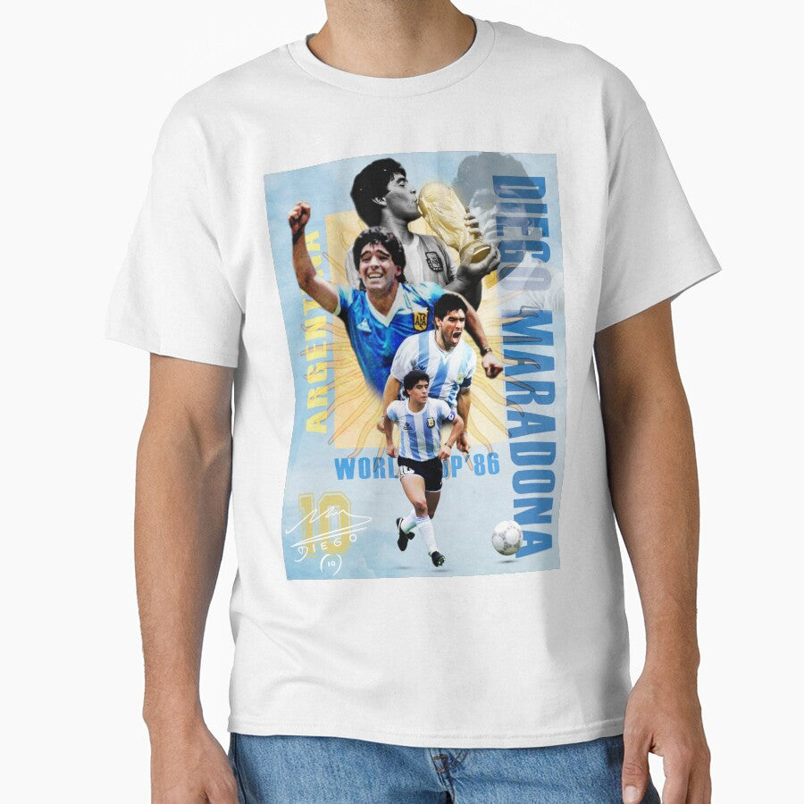Diego Maradona Argentina Poster - Iconic World Cup Legend Art Print by Af-RT10