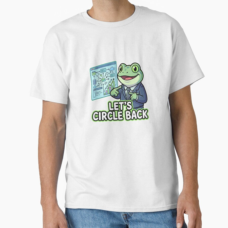 Let's Circle Back Corporate Humor Business Frog by Urben Loop