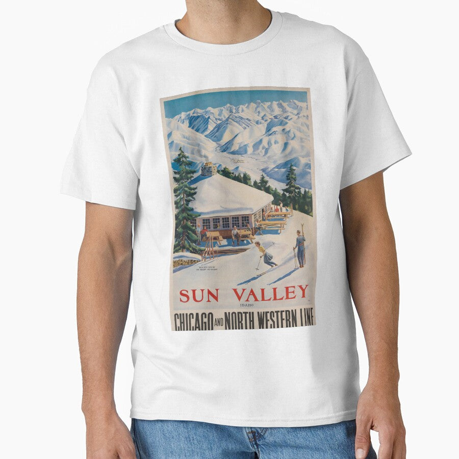 Sun Valley vintage travel poster by stickart-marek