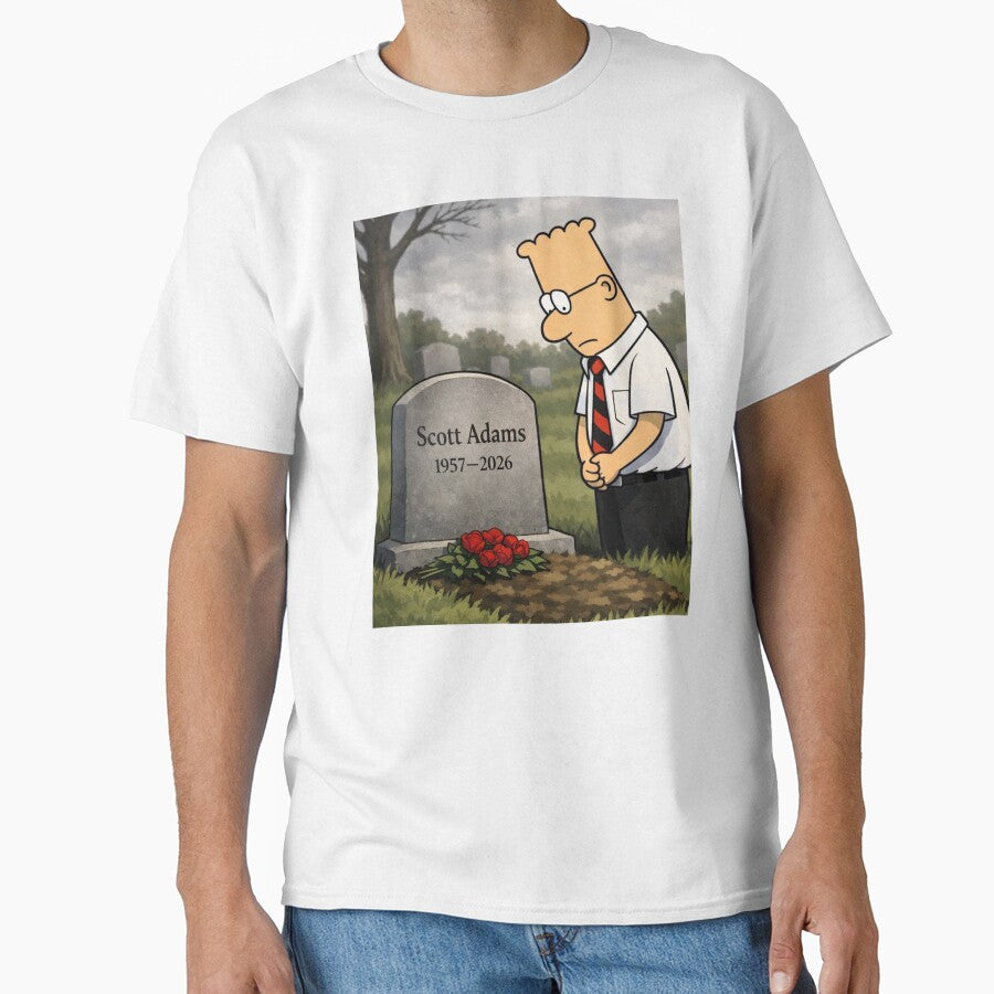 dilbert cartoon RIP scott Adam by trozstreet