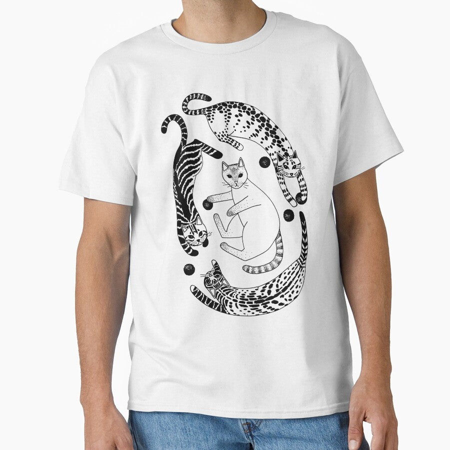 Playful gatines (black) by blursbyai