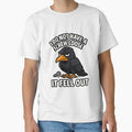 Grumpy Cartoon Crow – Funny Screw Loose Sarcasm Design by DailyDrivesct
