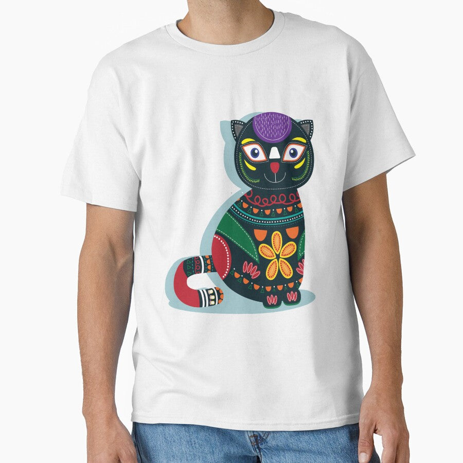 Hippie Colorful Cat by Ivardesigner