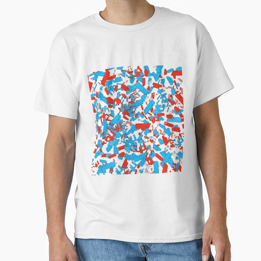 Comic book explosion - red blue black by Thecolorschemer