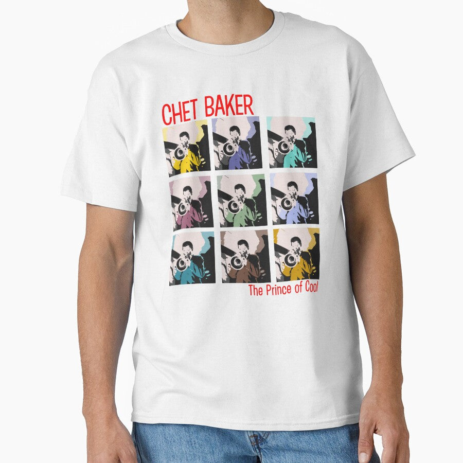 Chet Baker Tribute Vintage Jazz T-Shirt by MynahNeeds