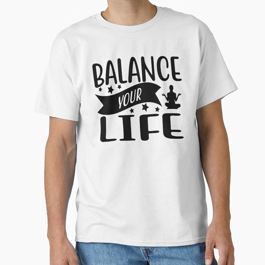 Yoga Quote Balance Your Life Motivational Saying by SoccaTamam