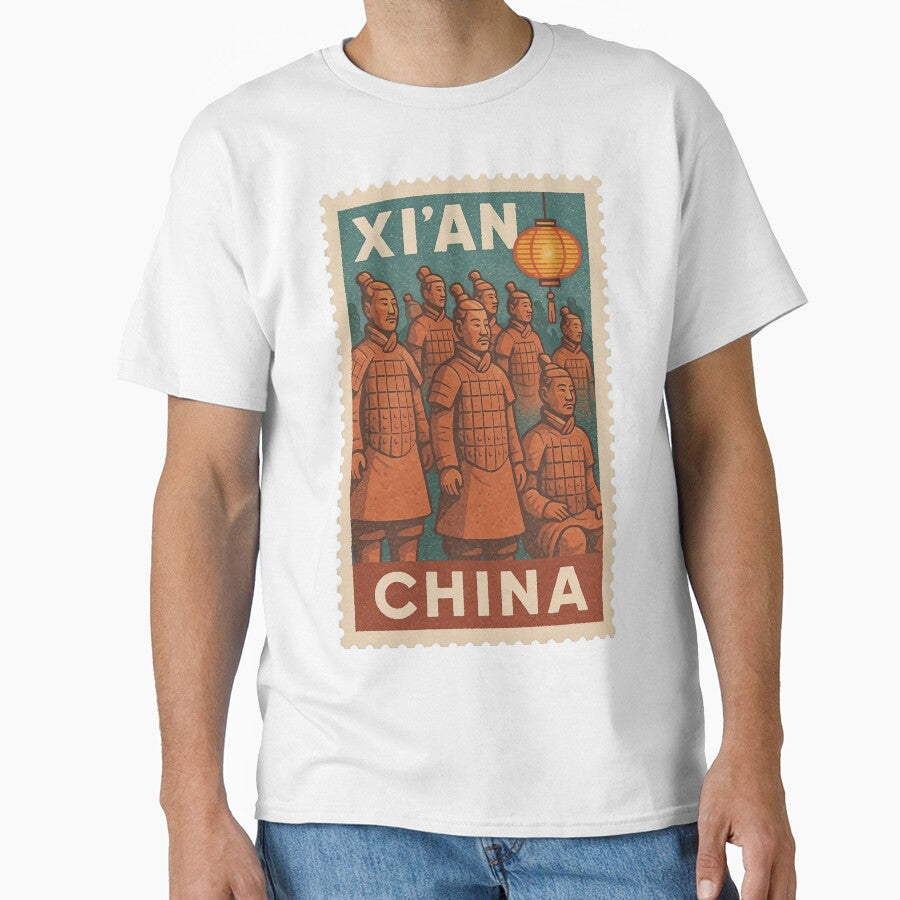 Authentic Vintage Xi'an China Stamp | Classic Asian Travel Postage | Retro Collectible Stamp Design | Historical Cultural Souvenir Illustration by PaintedPixels01