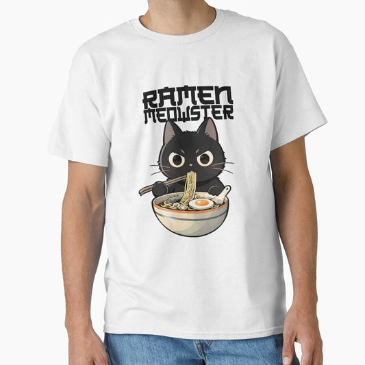Ramen Cat Noodle Lover Cute Illustration by ArtsB