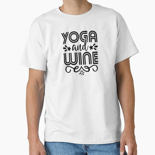 Yoga Quote Yoga and Wine Motivational Saying by SoccaTamam