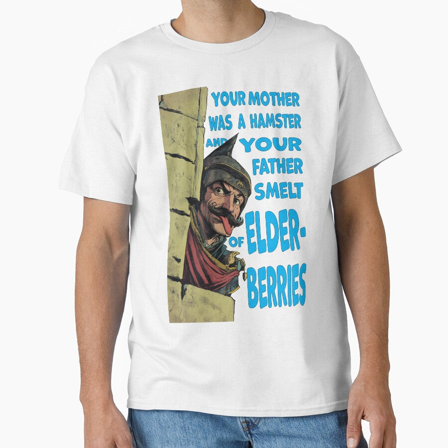 "Your mother was a hamster and your father smelt of elderberries" - Funny Monty Python quote by Galp