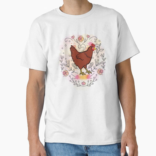 wildflower chicken, Farmer Gift by storefoxmix