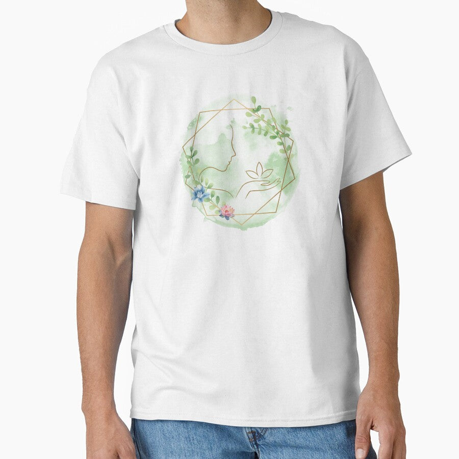 Serenity of Lotus Blossom Pastel Green by LyricsWear