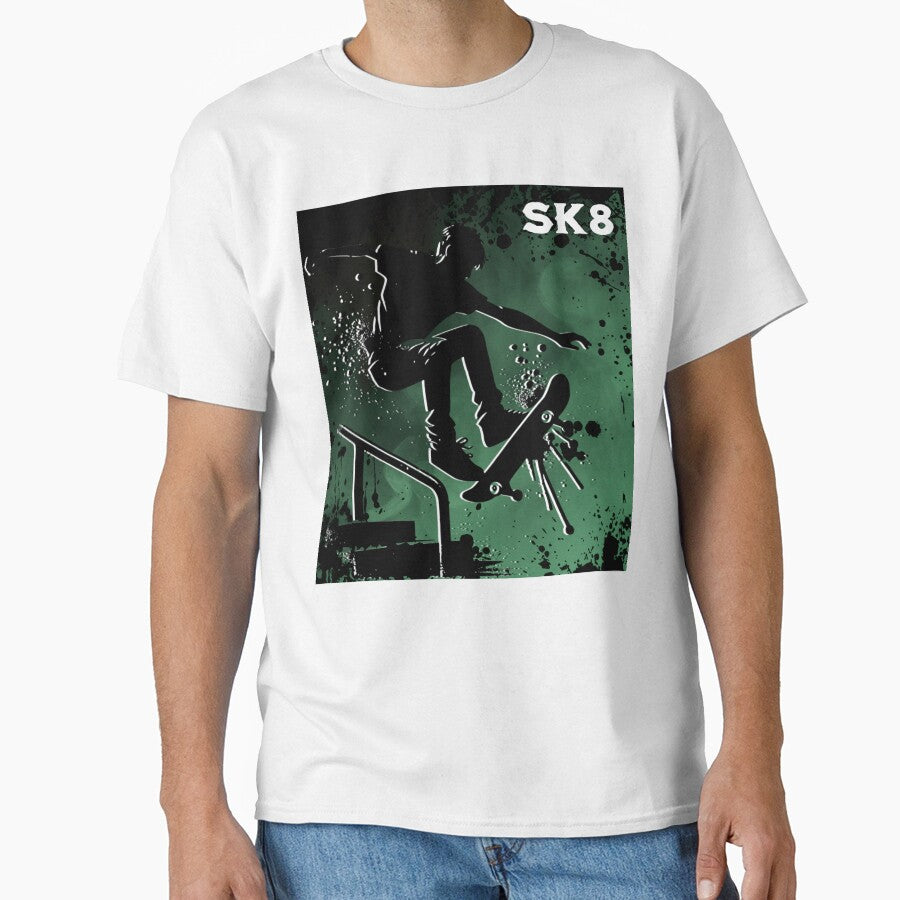 SK8 Skateboarding Graphic by AnalajiaDesigns