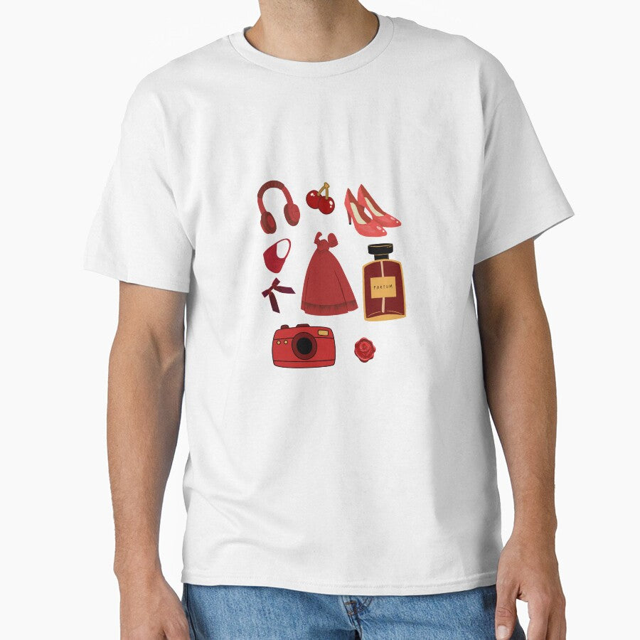 Red Fashion Aesthetic – Heels, Perfume, Dress & Cherry Stickers by ravenRM
