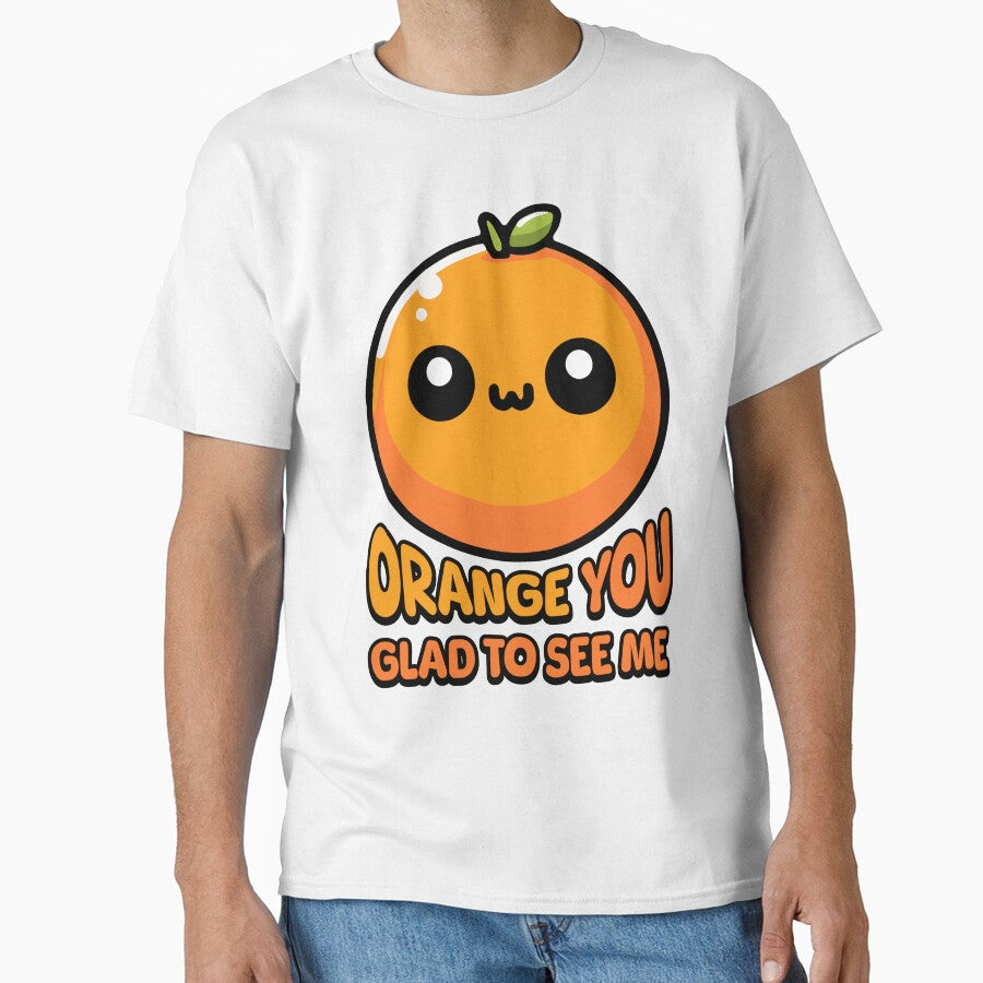 Orange You Gald To See Me! Cute Orange Pun by PMCreative