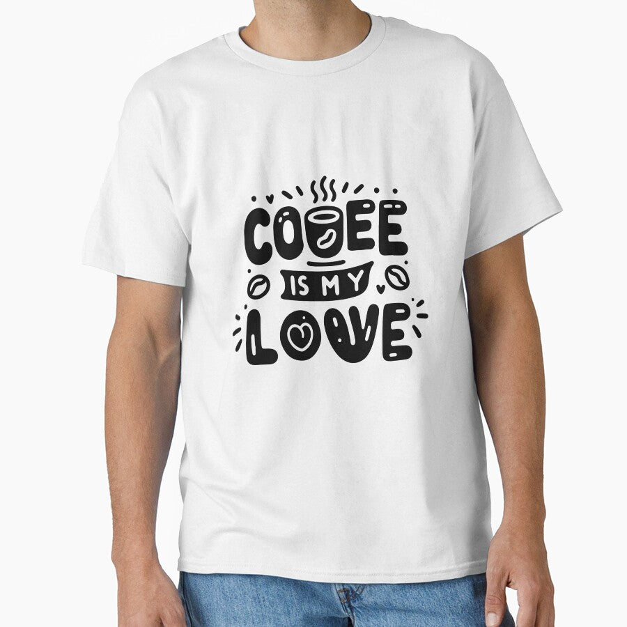 Coffee Is My Love – Cute Coffee Mug Quote Black Typography by Lulunza