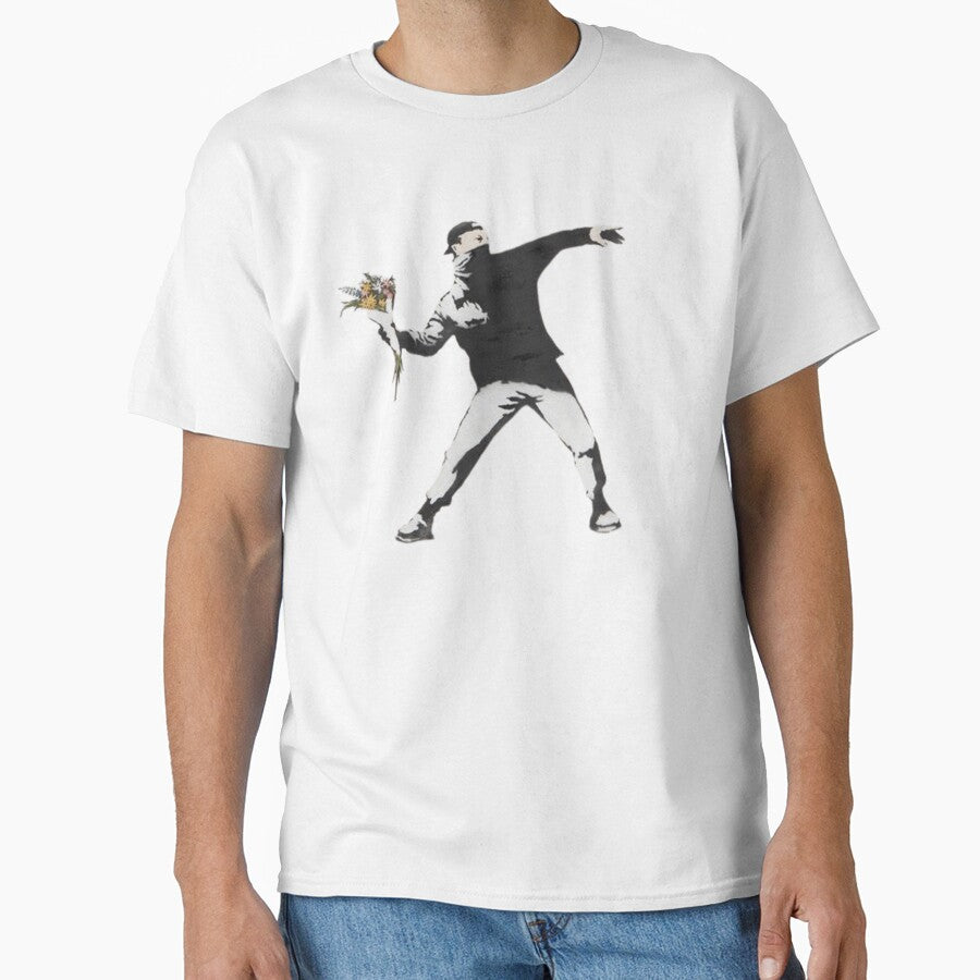 banksy flower thrower by martin max