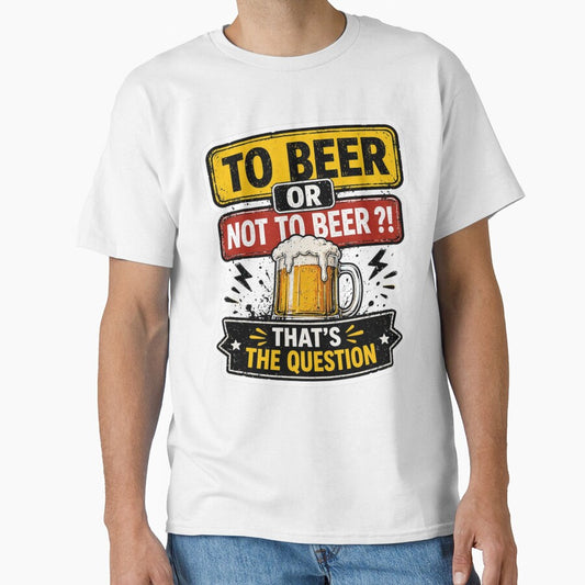 To Beer Or Not To Beer? Funny Beer Sticker by LazyMoodStudio