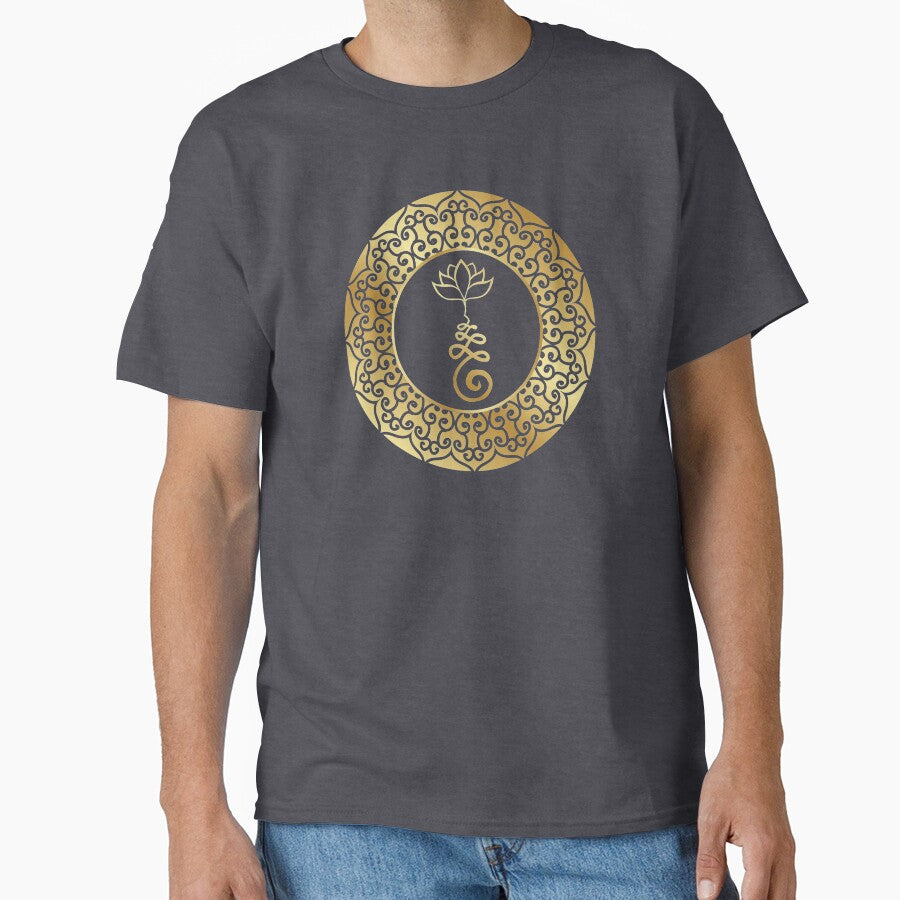 Golden Lotus Mandala by S Cube Design