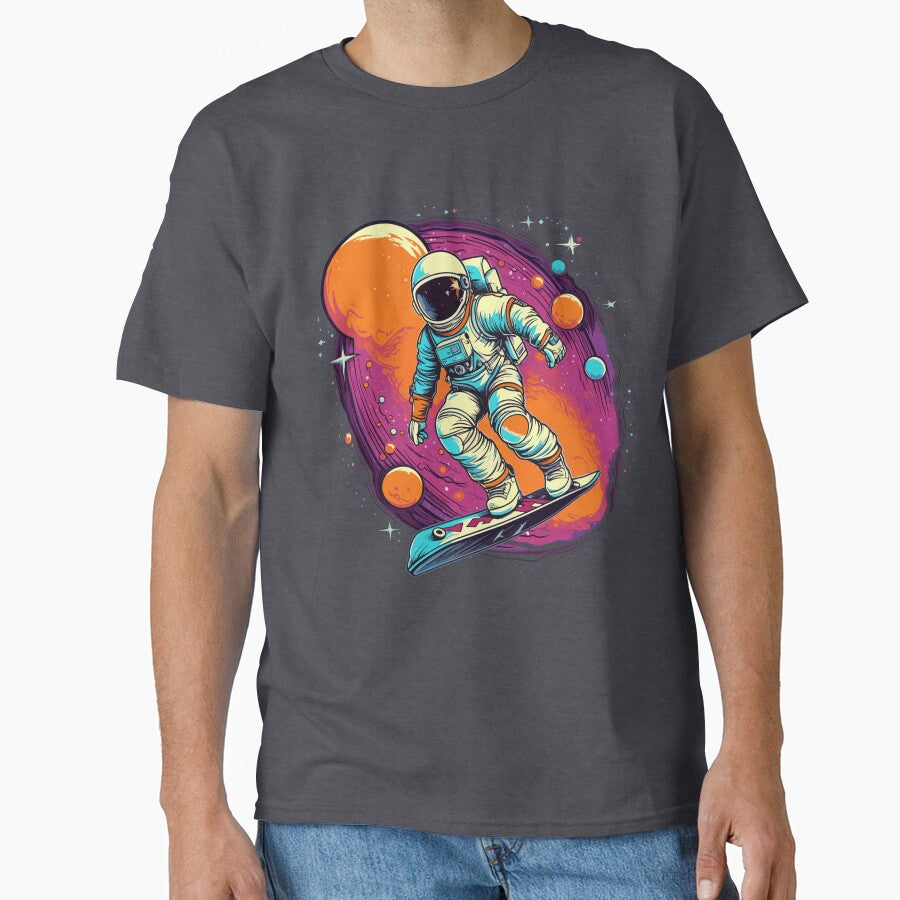 Astronaut Surfing in Space by ChelaDesigns