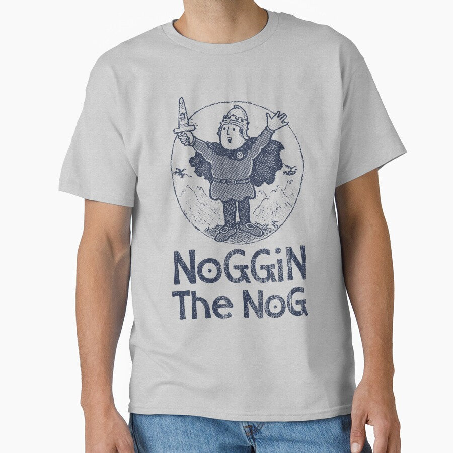 Noggin The Nog Retro Style Print by Palmthief