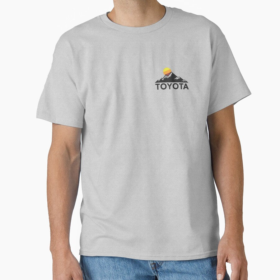 Toyota Mountain Logo T-shirt - Small Chest-left Size by ChaseBig