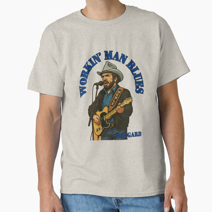 Merle Haggard Outlaw Soul – Vintage Country Music Art Workin' Man Blues by SirJohnnyofDirt