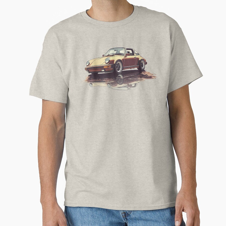 Vintage Porsche 911 Targa illustration by blackdogshop