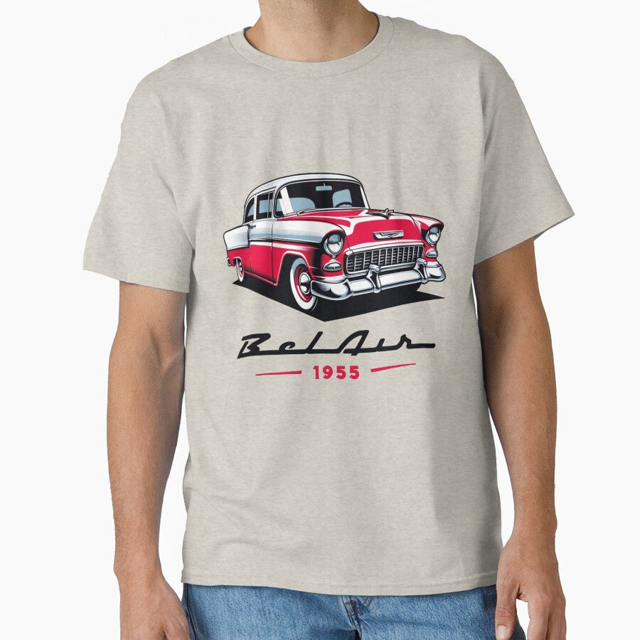 1955 Chevy Bel Air Red Classic Cruiser by TheArtOfCar