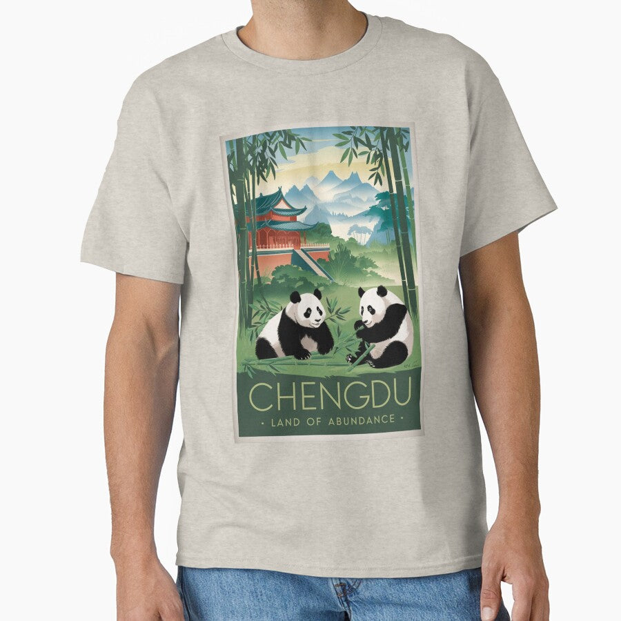 Chengdu Vintage Travel Poster by TravelerRat