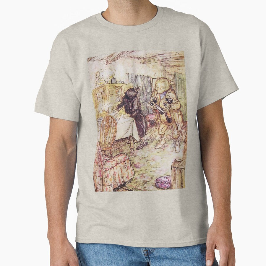 Ratty and Mole Wind in the Willows illustration - Arthur Rackham by Vintage Designs +