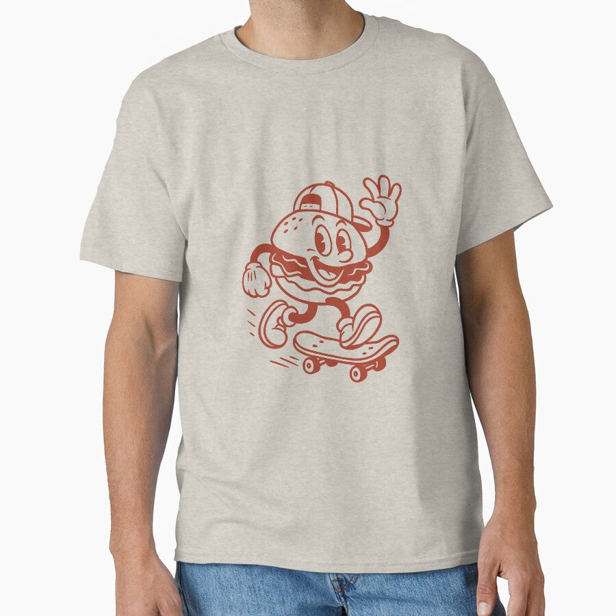 Skater Burger – Classic Red Roller by HoopeStylee