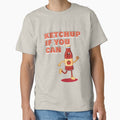 Ketchup If You Can Funny Food Pun Design – Cute Ketchup Mascot Graphic by azLittleLuxur
