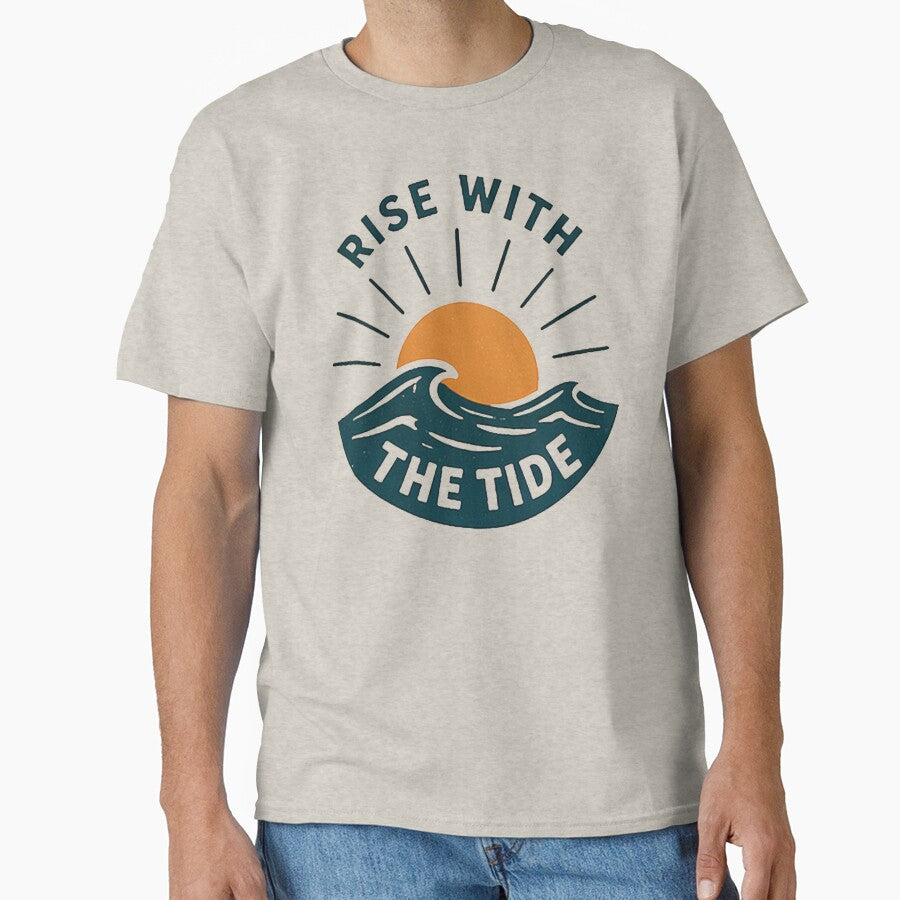 Rise With The Tide Sunrise Waves by Bronse Wear