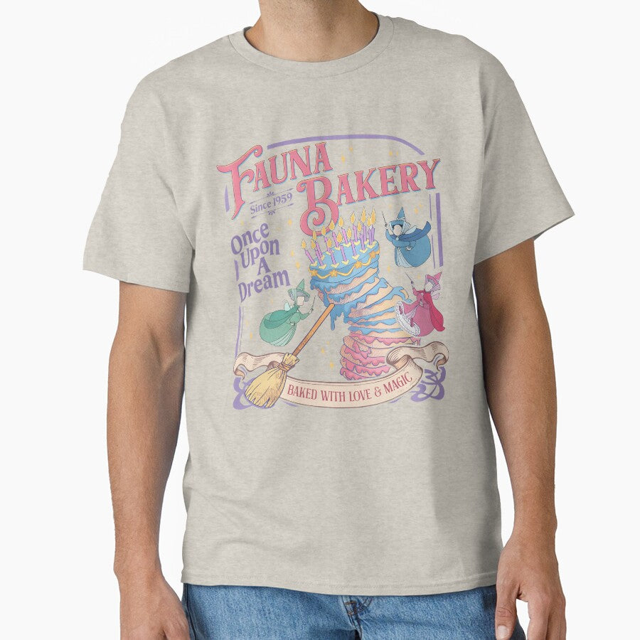 Fairy Bakery Birthday Cake Magic Cute Fantasy Baking Vintage Classic T-Shirt by ClassicMichaelC