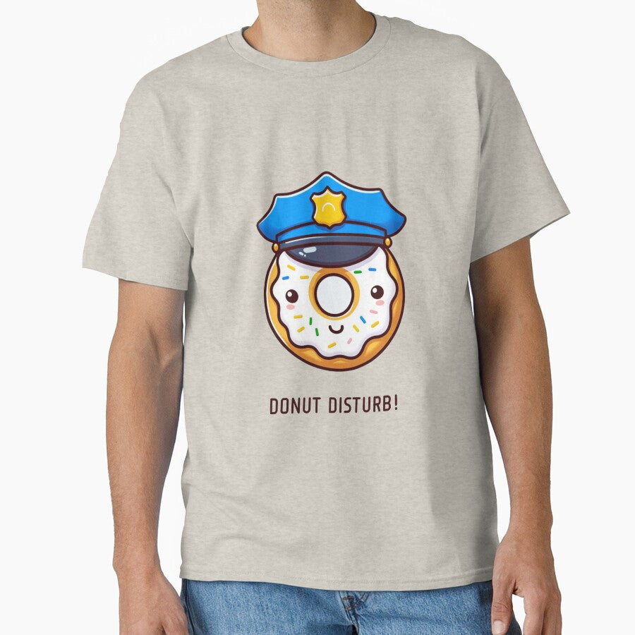 Police Donut Funny – Donut Disturb Cartoon by astersgraphics