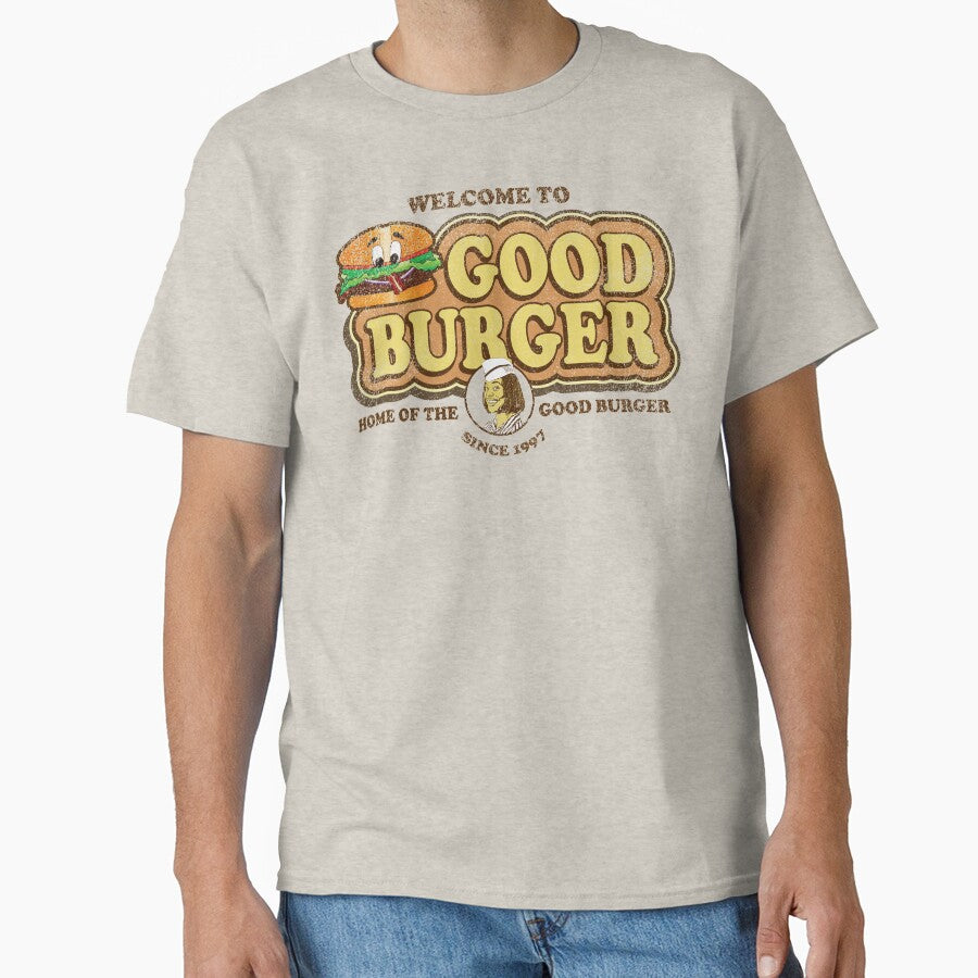 Welcome to Good Burger Worn Out by Alema Art