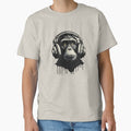 Banksy DJ Monkey Thinker with Headphones by hamishby