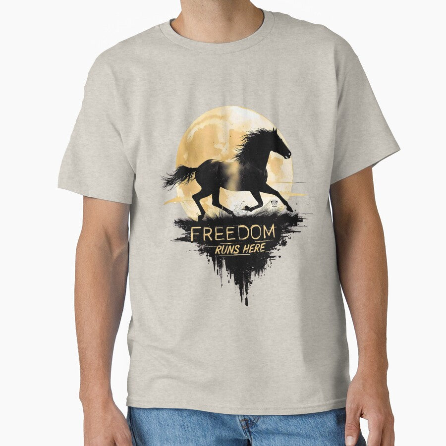 FREEDOM RUNS HERE - Awesome world of horses by TOMASHINO