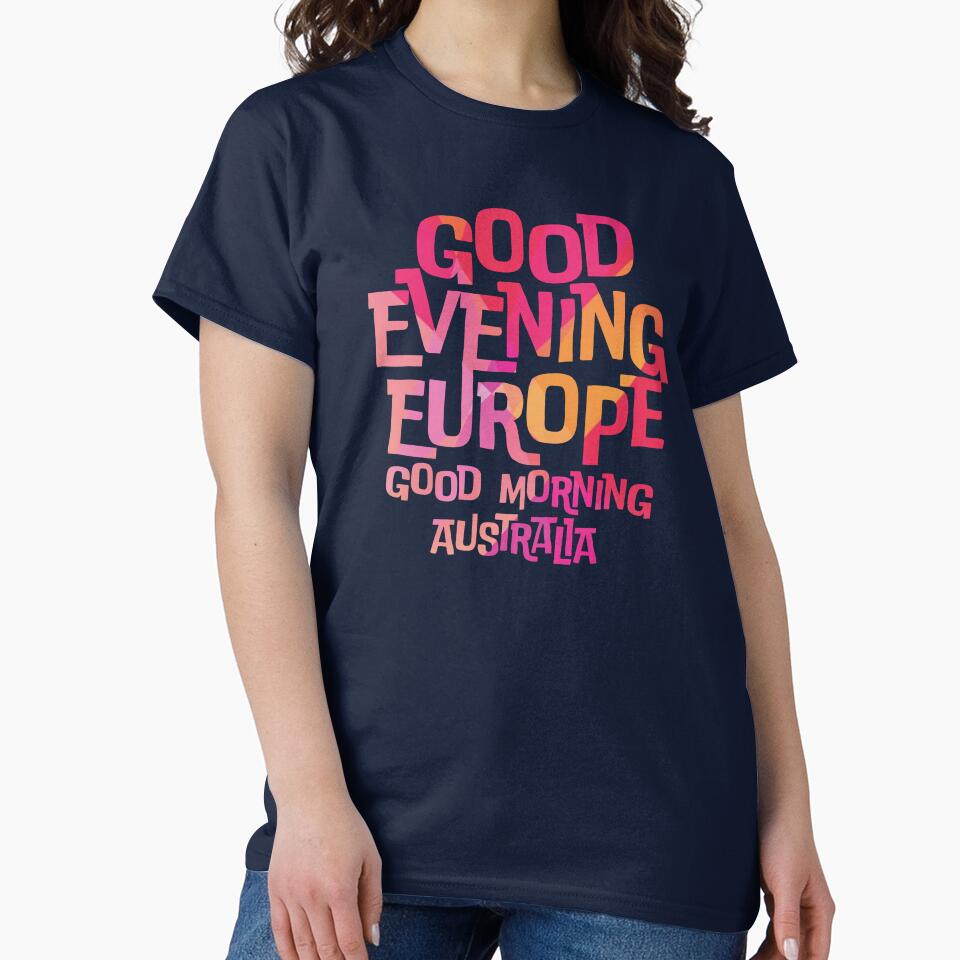 Good Evening Europe Good Morning Australia (Abstract) - Eurovision Song Contest 2026 - Vienna 2026 - United By Music - ESC2026 - ESC26 by Vision-Tees
