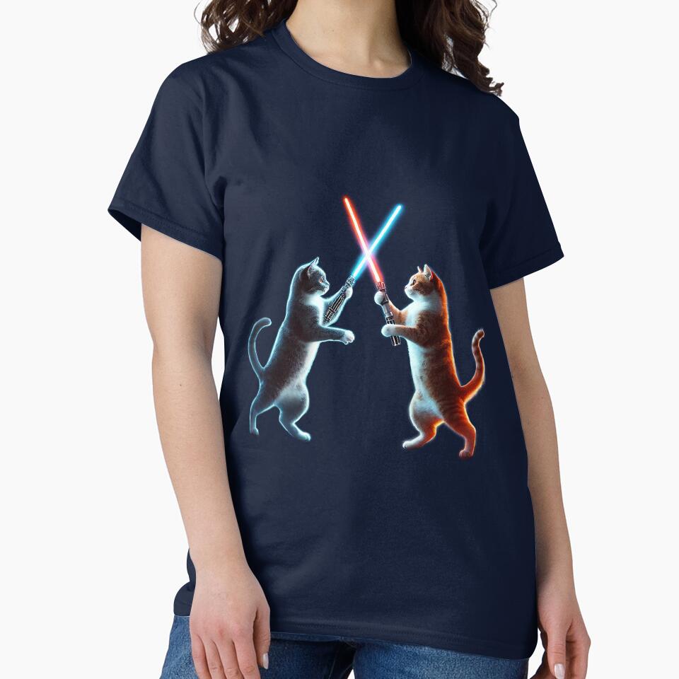 Cats with lightsabers by ElianNB