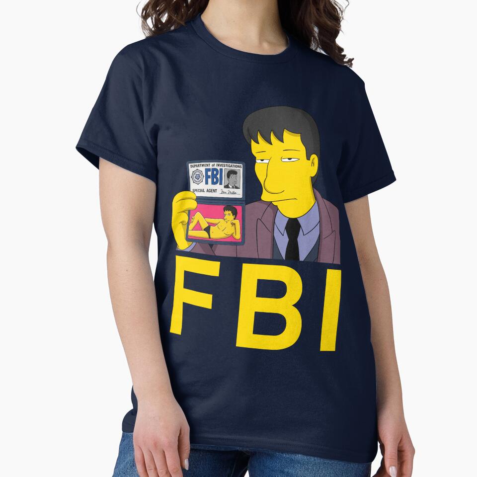 Fox Mulder FBI Simpsons by rockbottomau