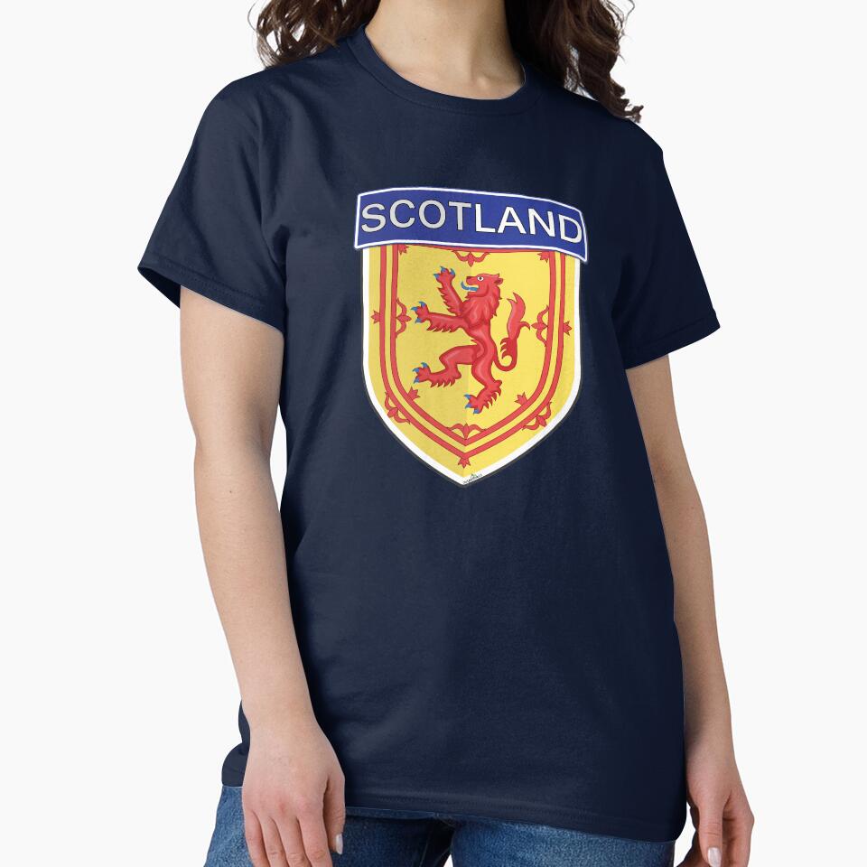 SCOTLAND Royal Scottish Lion Rampant Flag Sticker Shield by OuterShellUK