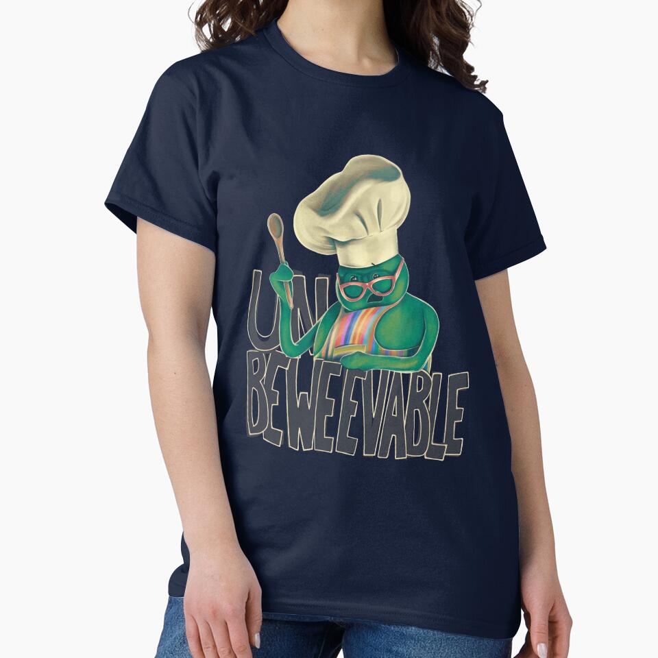 Illustrated Tiny Chef (Unbeweevable) T-Shirt by jeffective