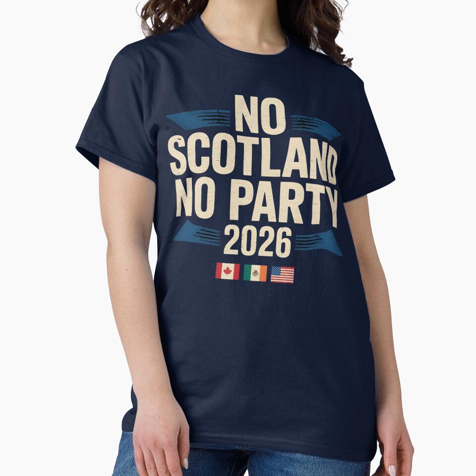 No Scotland No Party 26 Shirt | Scotland Football Fans Tartan Army Tee by BelindaVDavis