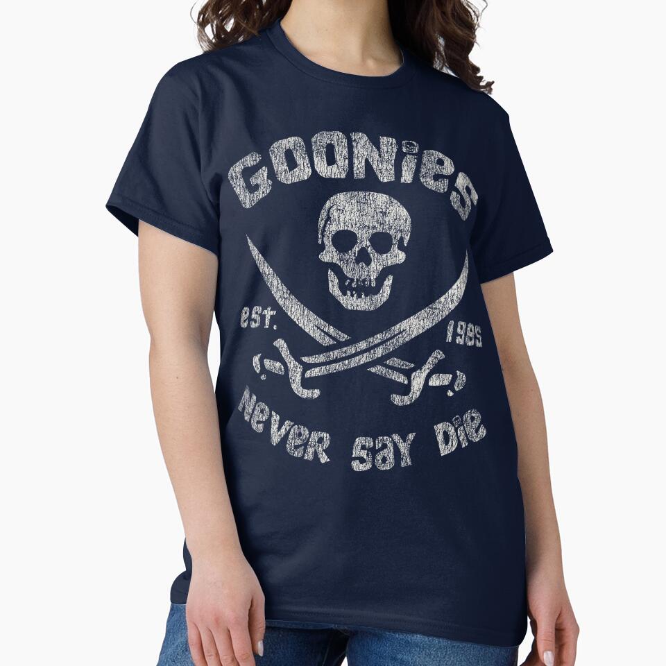 The Goonies Never Say Die Worn Out by Alema Art