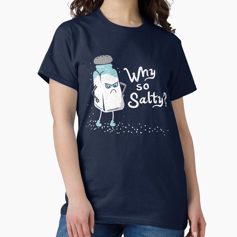 Why So Salty? Funny Salty Attitude Salt Shaker by propellerhead
