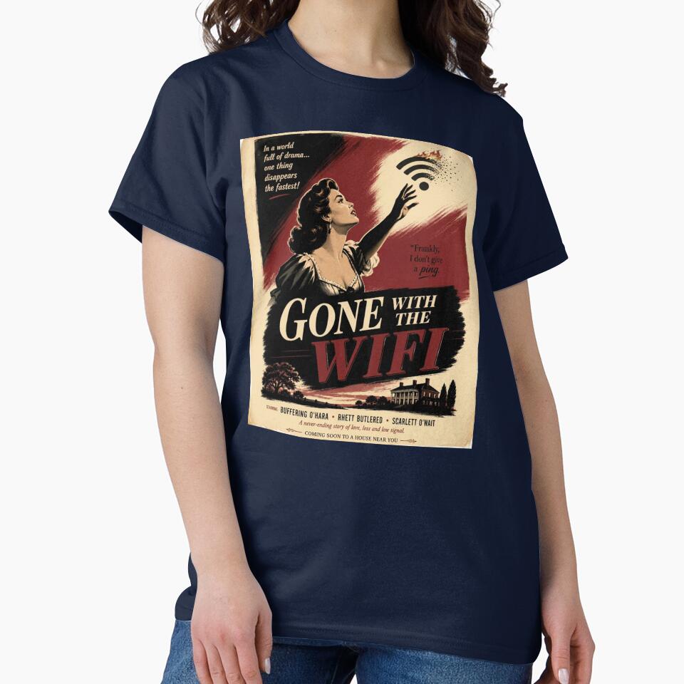Gone with the Wi-FI - Funny Parody Poster by P’s Silly stuff
